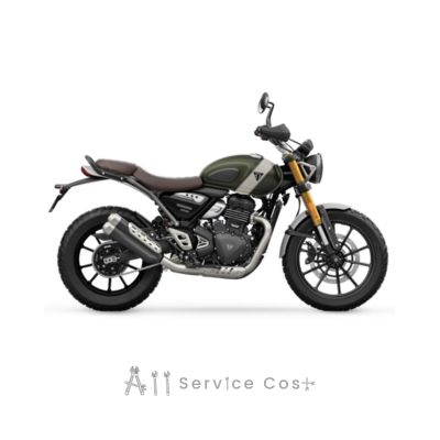 Triumph Scrambler 400 X Service Cost & Maintenance Schedule allservicecost.com