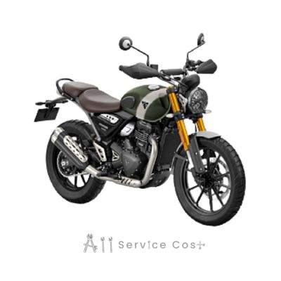 Triumph Scrambler 400 X Service Cost & Maintenance Schedule allservicecost.com