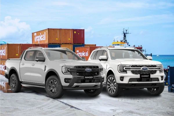 New Ford Everest and Ford Ranger at the Chennai Port